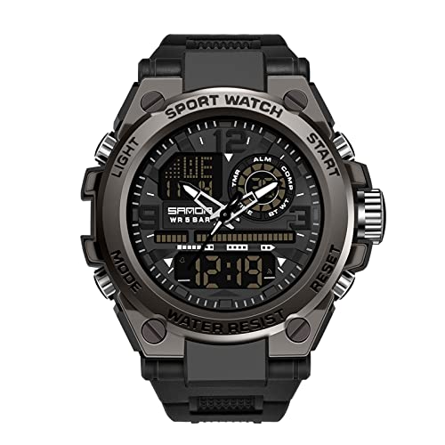 rorios Herren Sportuhren Digitaluhren mit Alarm Outdoor Elektronische Uhr Leuchtend Uhr Militär Armbanduhr für Männer Jungen von rorios