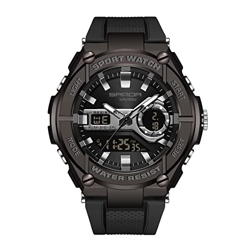 rorios Herren Uhren Digitaluhren mit Alarm Timer Leuchtend Uhr Militär Armbanduhr für Männer Jungen Outdoor Elektronische Uhr von rorios