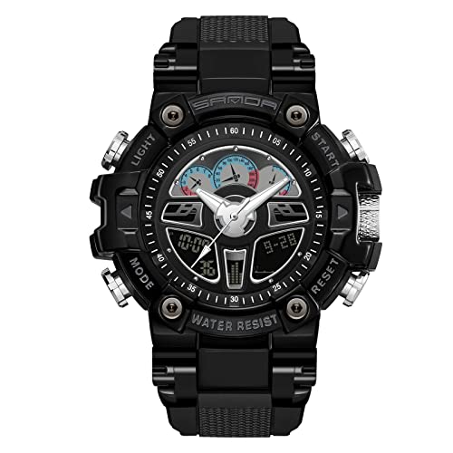 rorios Herren Uhren Sport Digitaluhren Outdoor Militär Uhren mit Alarm Timer Kalender Armbanduhr für Männer Jungen von rorios