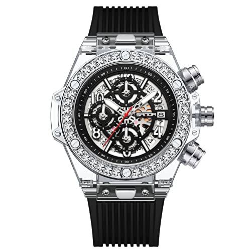 rorios Herrenuhren Mode Leuchtend Armbanduhr Analogue Quartz Uhren wasserdichte Kalender Uhren für Herren Männer von rorios