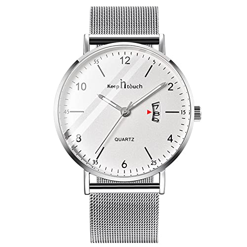 rorios Herrenuhren wasserdichte Analoge Quarzuhr Männer Casual Leuchtend Uhr Einfachheit Design Armbanduhr Datum Kalender Mesh Armband Uhr für Herren rorios Herrenuhren wasserdichte Analoge Quarzuhr Männer Casual Leuchtend Uhr Einfachheit Design Armbanduhr Datum Kalender Mesh Armband Uhr für Herren von rorios
