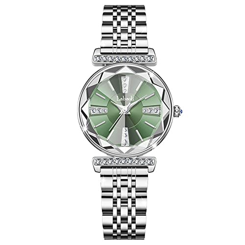 rorios Mode Damenuhr Analog Quarz Uhr mit Edelstahlband Diamant Frauen Uhren Wasserdicht Mädchen Damen Armbanduhr von rorios