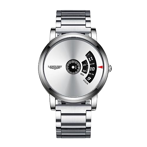 rorios Mode Herrenuhren Kreative Analoge Quarzuhr Einfach Freihändige Uhren 3ATM wasserdichte Armbanduhr Teen Erwachsene Uhren für Männer von rorios