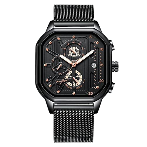 rorios Sport Herren Uhren Leuchtend Armbanduhr Chronograph Quartz Uhren Kalender Uhren für Männer von rorios