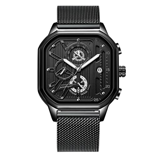 rorios Sport Herren Uhren Leuchtend Armbanduhr Chronograph Quartz Uhren Kalender Uhren für Männer von rorios