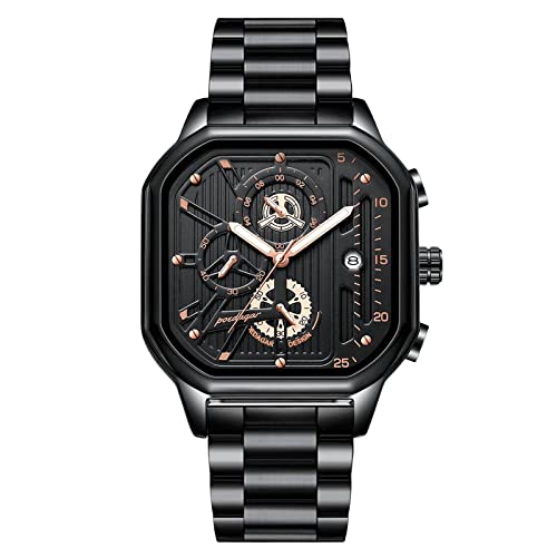 rorios Sport Herren Uhren Leuchtend Armbanduhr Chronograph Quartz Uhren Kalender Uhren für Männer von rorios