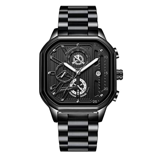 rorios Sport Herren Uhren Leuchtend Armbanduhr Chronograph Quartz Uhren Kalender Uhren für Männer von rorios