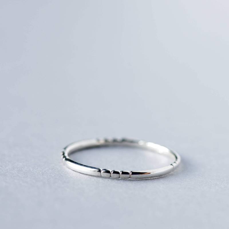 925 Sterling Silber Ring, Dünner Bandring, Stapelring, Zarter Zierlicher Rose Und Choc Schmuck C von roseandchoc