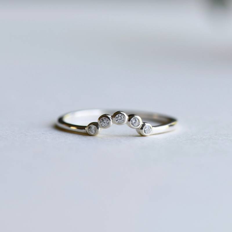 Sterling Silber Ring, Lünettenring, Ring Wraps, Minimalist Stacking Zarter 925 von roseandchoc
