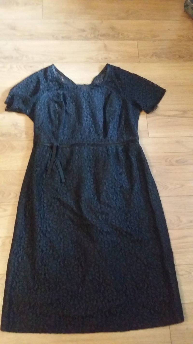 Schwarze Spitze Vintage Kleid Us 8/Uk 12 - 1950Er Jahre Stück Sehr Guten Zustand Schwarze Spitze Vintage Kleid Us 8/Uk 12 - 1950Er Jahre Stück Sehr Guten Zustand von roseantiques10