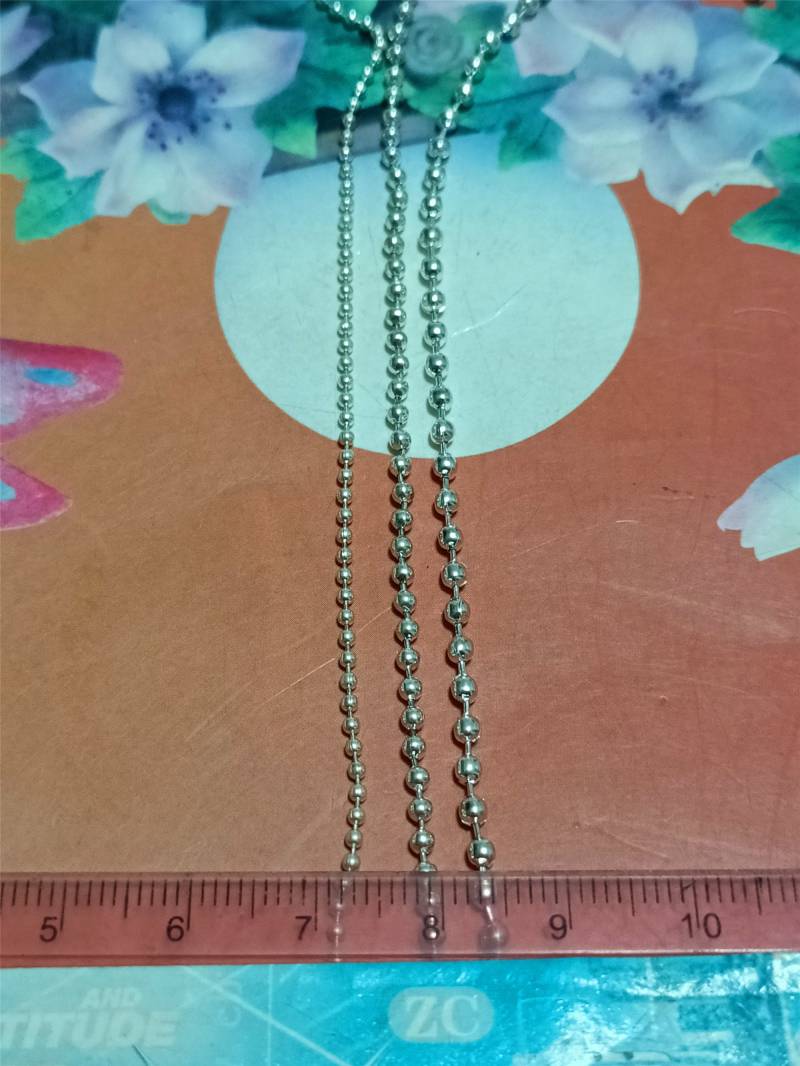 2 Mm Helle Silberkugelkette 100 Meter, Halskettenarmbandherstellung von rosecounty