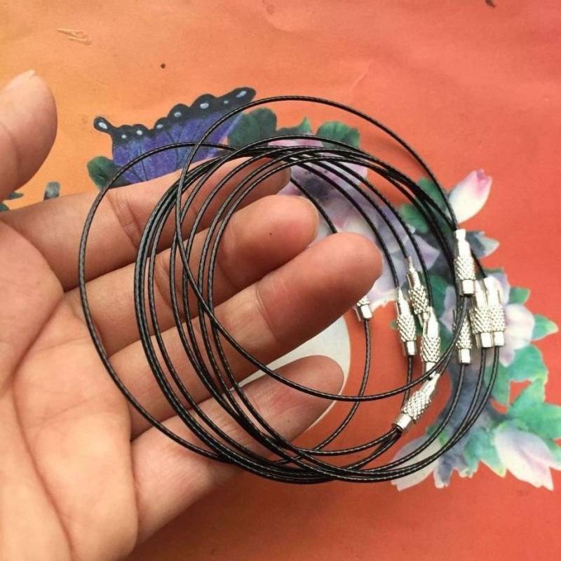 Großhandel 100 Stück 6-8 Zoll Für Ihre Wahl Schwarze Edelstahl Armbänder DrahtSchraubverschlüsseStarkeDrähte Großhandel 100 Stück 6-8 Zoll Für Ihre Wahl Schwarze Edelstahl Armbänder DrahtSchraubverschlüsseStarkeDrähte von rosecounty