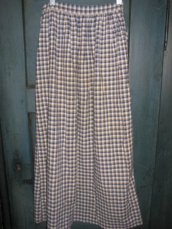 Vintage 19C American Indigo Und Weiße Selbstgesponnene Baumwollschürze Vintage 19C American Indigo Und Weiße Selbstgesponnene Baumwollschürze von rosemarynest
