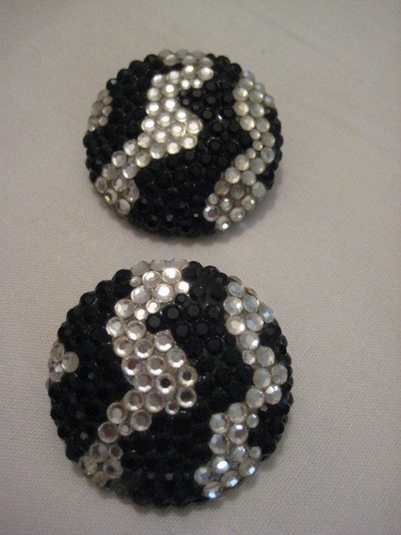 Vintage Richard Kerr Kristall Strass Ohrclips Vintage Richard Kerr Kristall Strass Ohrclips von rosemarynest