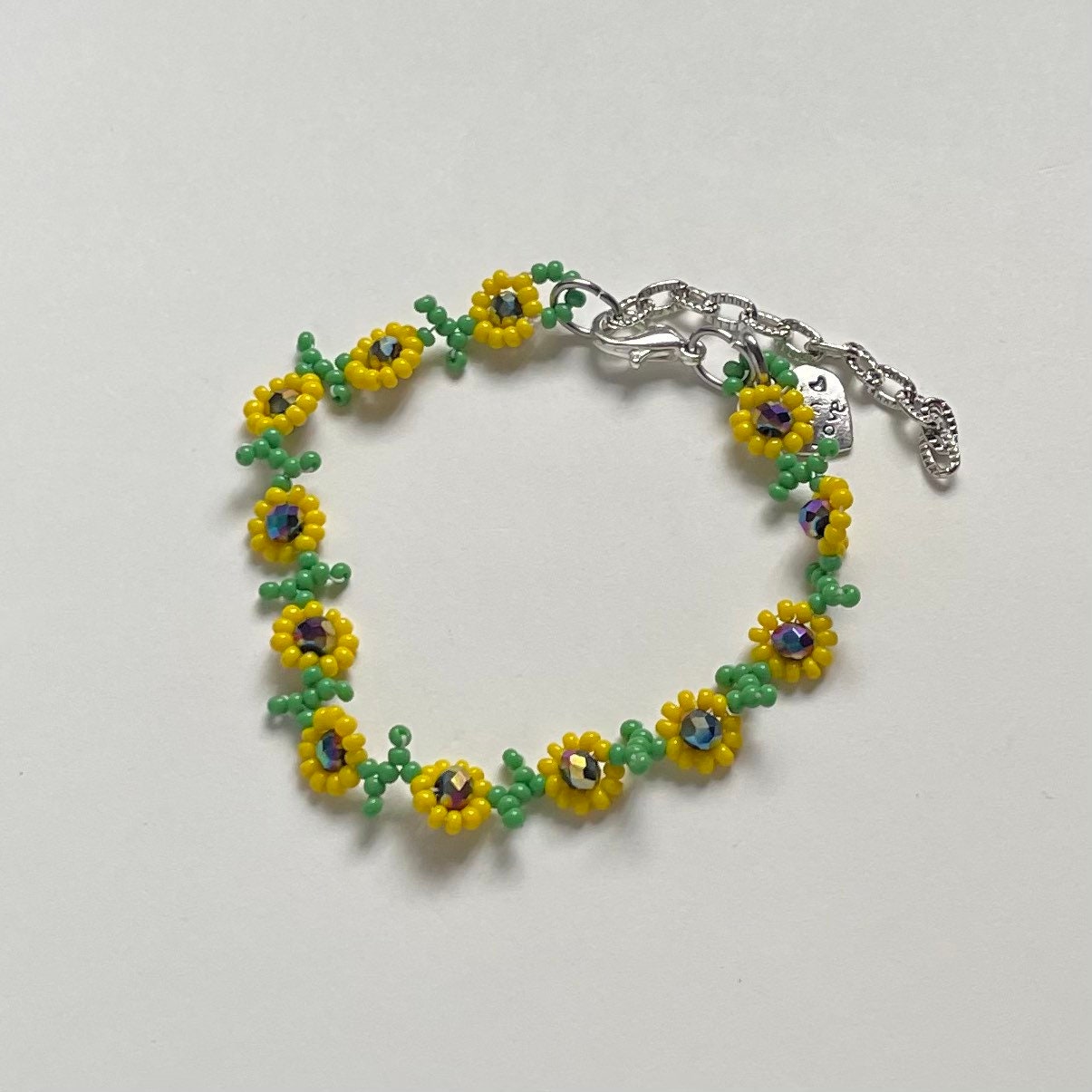 Sonnenblumen Perlenarmband von rosemeadowcrafts