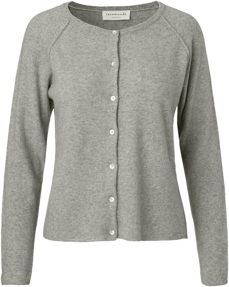 rosemunde Strickjacke LAICA Knöpfe als Verschluss, Rundhalsausschnitt, Schurwolle und Kaschmir von rosemunde