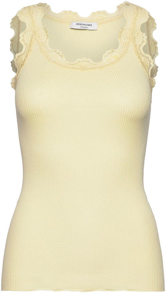 rosemunde Tanktop Babette Silk Top Vintage-Spitzenbesatz, breite Träger, feminin, bequem, Seidenmix von rosemunde