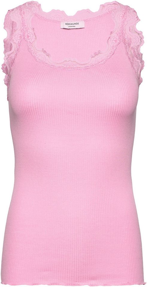 rosemunde Tanktop Babette Silk Top Vintage-Spitzenbesatz, breite Träger, feminin, bequem, Seidenmix von rosemunde