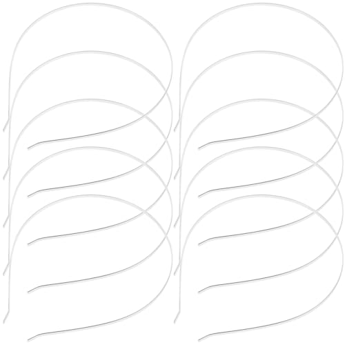 ROSENICE Stirnbänder Metall Haarband Haarreif Haarband DIY Zubehör Haar Hoop 3mm - 10 Stücke von rosenice