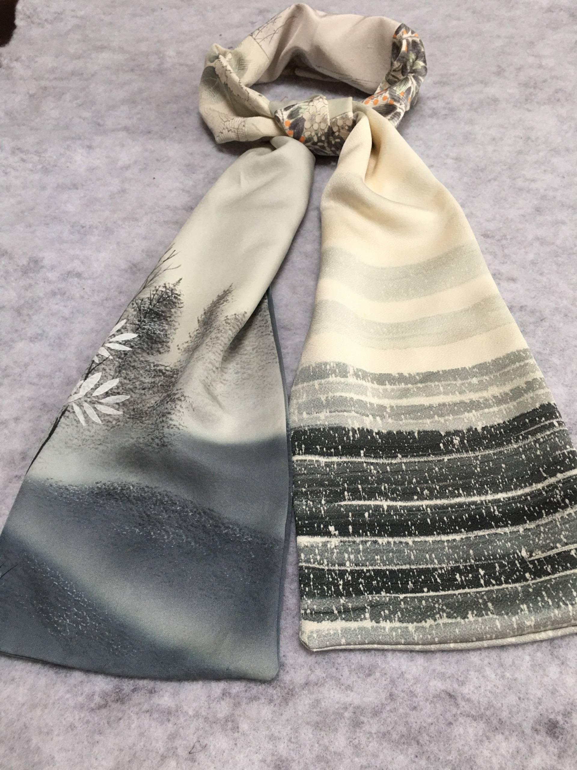 Zen-Inspirierter Seiden-Kimono-Schal Kostenloser Versand von rosequartz