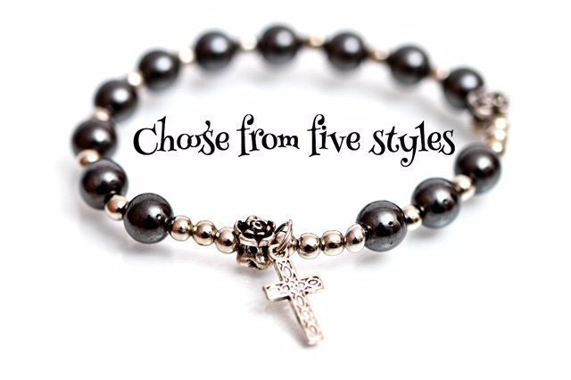 Magnet Oder Hämatit 8 Mm, Multi Styles, Handgemachte Christliche, Rosenkranz & Keine Kreuz Armbänder Magnet Oder Hämatit 8 Mm, Multi Styles, Handgemachte Christliche, Rosenkranz & Keine Kreuz Armbänder von rosiesbracelets