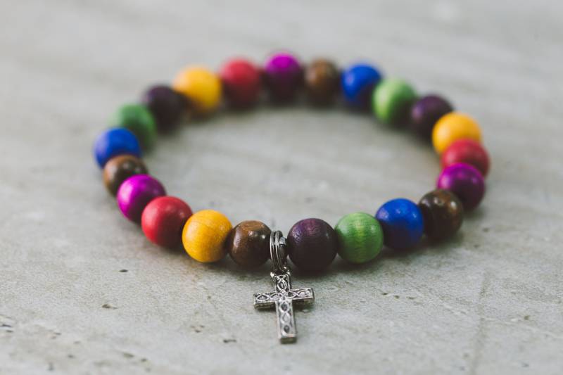 Mehrfarbiger 8 Mm Holz Zwei Optionen, Handarbeit Rosenkranz, Christian & Kein Kreuz Armband Mehrfarbiger 8 Mm Holz Zwei Optionen, Handarbeit Rosenkranz, Christian & Kein Kreuz Armband von rosiesbracelets