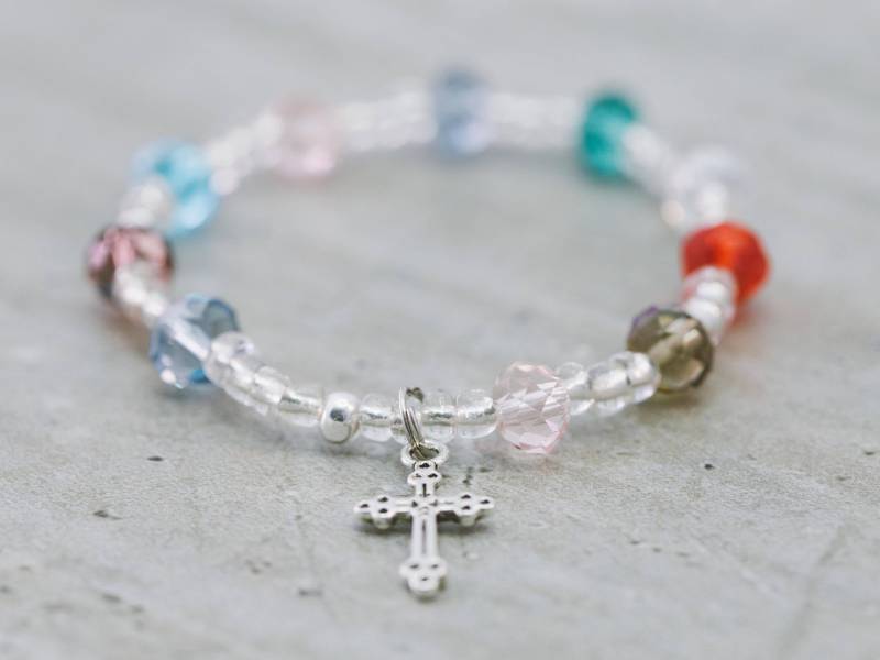 Ori Crystal 8 Mm Mehrfarbiger Kristall, Handgefertigter Rosenkranz, Christliche Und Keine Kreuzarmbänder Ori Crystal 8 Mm Mehrfarbiger Kristall, Handgefertigter Rosenkranz, Christliche Und Keine Kreuzarmbänder von rosiesbracelets