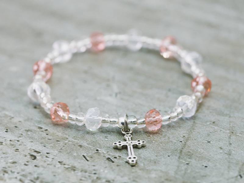 Ori Kristall Rosa & Weiß Multi-Farben 8 Mm, Handgefertigt Echristian, Rosenkranz Und Keine Kreuz Armbänder Ori Kristall Rosa & Weiß Multi-Farben 8 Mm, Handgefertigt Echristian, Rosenkranz Und Keine Kreuz Armbänder von rosiesbracelets