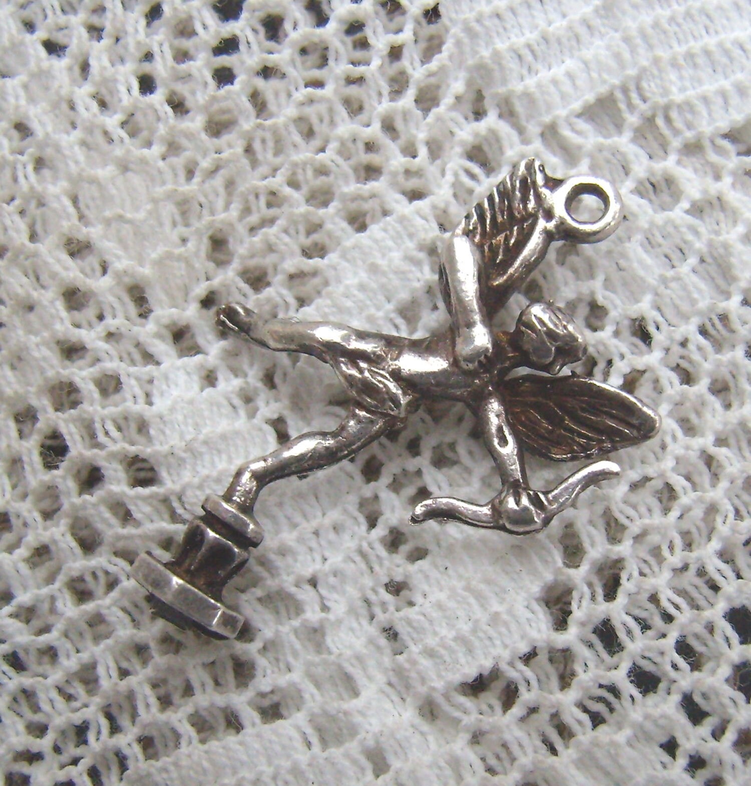 3D Anhänger Aus 925Er Silber, Bogenschütze, Cherub 3D Anhänger Aus 925Er Silber, Bogenschütze, Cherub von rosiesvintageshop