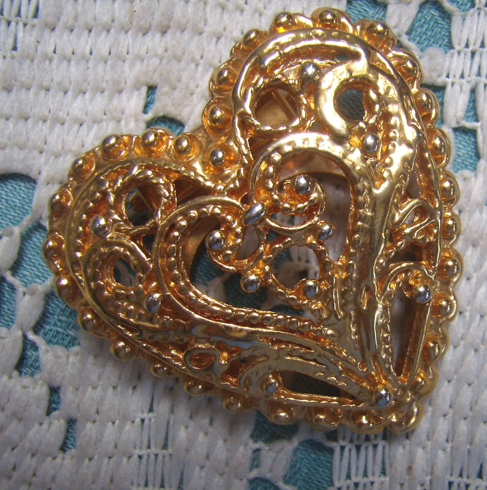 Vintage Gold Herz Tuch-Clip Krawattenhalter London Accessoire Vintage Gold Herz Tuch-Clip Krawattenhalter London Accessoire von rosiesvintageshop
