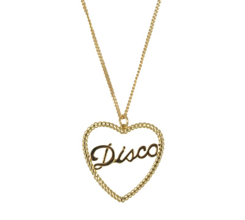Gold Disco Seil Halskette, Süße 70Er Jahre Anhänger Herz Halskette Geburtstag Oder Valentinstag Gold Disco Seil Halskette, Süße 70Er Jahre Anhänger Herz Halskette Geburtstag Oder Valentinstag von rosiewonders