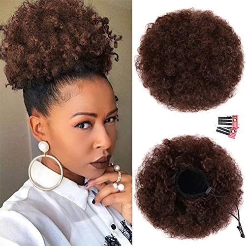 Rosmile Afro-Pferdeschwanz-Verlängerung für schwarze Frauen, Premiumqualität, Nr. 33, 80 Gramm, Afro-Pferdeschwanz, kurzer synthetischer Pferdeschwanz, für natürliches Haar, Locken Rosmile Afro-Pferdeschwanz-Verlängerung für schwarze Frauen, Premiumqualität, Nr. 33, 80 Gramm, Afro-Pferdeschwanz, kurzer synthetischer Pferdeschwanz, für natürliches Haar, Locken von rosmile