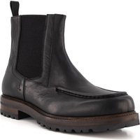 rosso e nero Herren Chelsea Boots schwarz Glattleder von rosso e nero