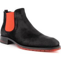 rosso e nero Herren Chelsea Boots schwarz Velours von rosso e nero