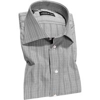 rosso e nero Herren Hemd grau Slim Fit von rosso e nero