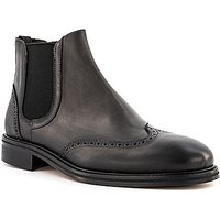 rosso e nero Herren Chelsea Boots schwarz Glattleder von rosso e nero