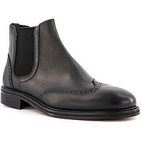 rosso e nero Herren Chelsea Boots schwarz Glattleder von rosso e nero