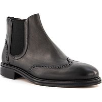 rosso e nero Herren Chelsea Boots schwarz Glattleder von rosso e nero