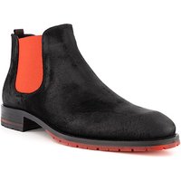 rosso e nero Herren Chelsea Boots schwarz Veloursleder von rosso e nero