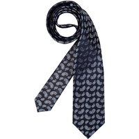 rosso e nero Herren Krawatte blau Seide gemustert von rosso e nero