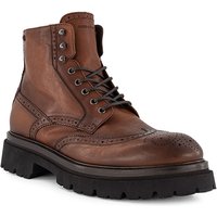 rosso e nero Herren Schnürboots braun Glattleder von rosso e nero