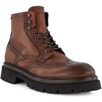 rosso e nero Herren Schnürboots braun Glattleder von rosso e nero