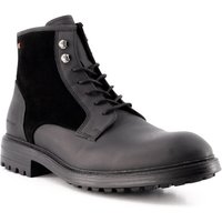 rosso e nero Herren Schnürboots schwarz Veloursleder von rosso e nero