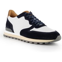 rosso e nero Herren Sneaker blau Glattleder von rosso e nero