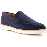 rosso e nero Herren Slipper blau Velours von rosso e nero