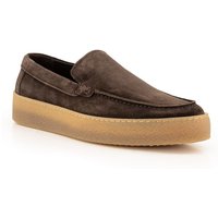 rosso e nero Herren Slipper braun Velours von rosso e nero