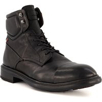 rosso e nero Herren Schnürboots schwarz Glattleder von rosso e nero