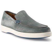 rosso e nero Herren Slipper blau Velours von rosso e nero