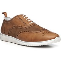 rosso e nero Herren Sneaker braun/cognac Veloursleder von rosso e nero