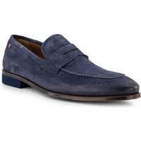 rosso e nero Herren Loafer blau Velours von rosso e nero